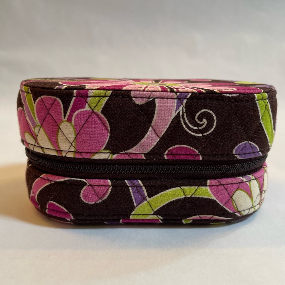 Vera Bradley Purple Punch Zippered Jewelry Travel Storage Case - Picture 12 of 12